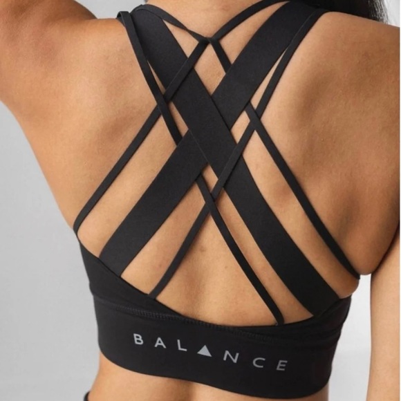 Balance Athletics Black Sports Bra, Size M - Picture 5 of 5